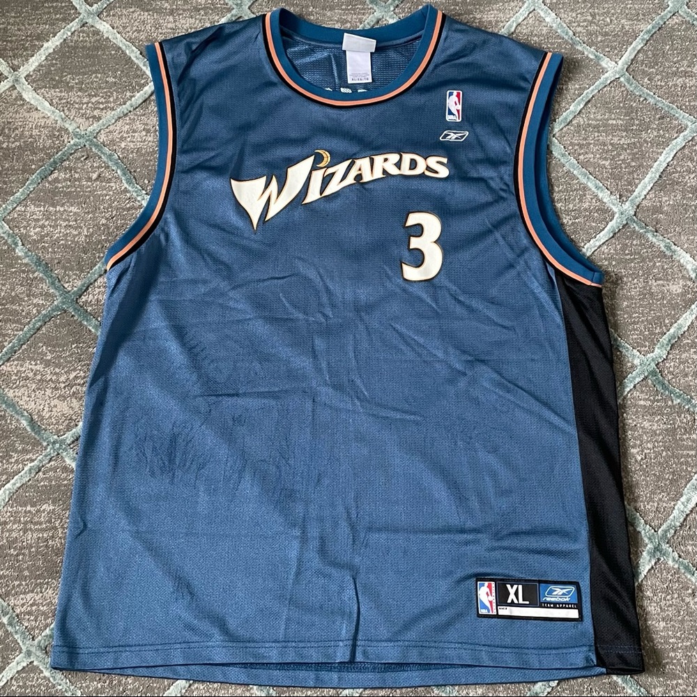 Vintage Wizards Dixon Number 3 Mens Basketball Jersey Size XL Blue